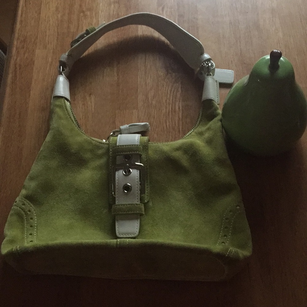 Light Forest Green Small Coach Handbag